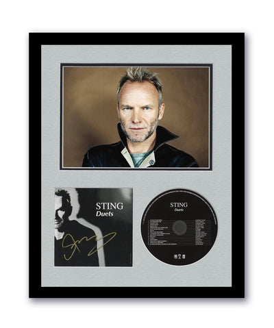Sting Autographed Signed 11x14 Framed CD Photo Duets The Police ACOA