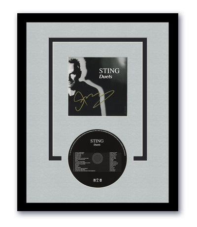 Sting's Iconic Duets: Autographed CD & 11x14 Frame from The Police - ACOA Certified