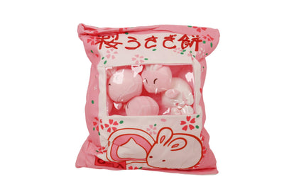 Stuffed Bunny Plushie Bag -15"X15" Mini Stuffed Bunny Bag with Removable Insert-Plushie-Zobie Productions-Zobie Productions
