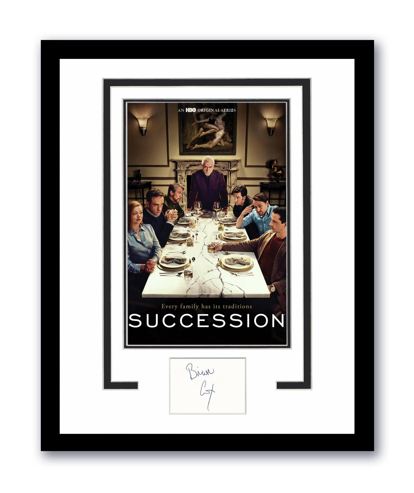 Succession Logan Roy Brian Cox Autographed Signed 11x14 Framed Photo ACOA