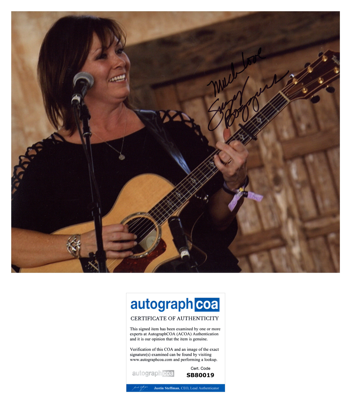 Suzy Bogguss Signed 8x10 Photo Country Music Autographed ACOA 2