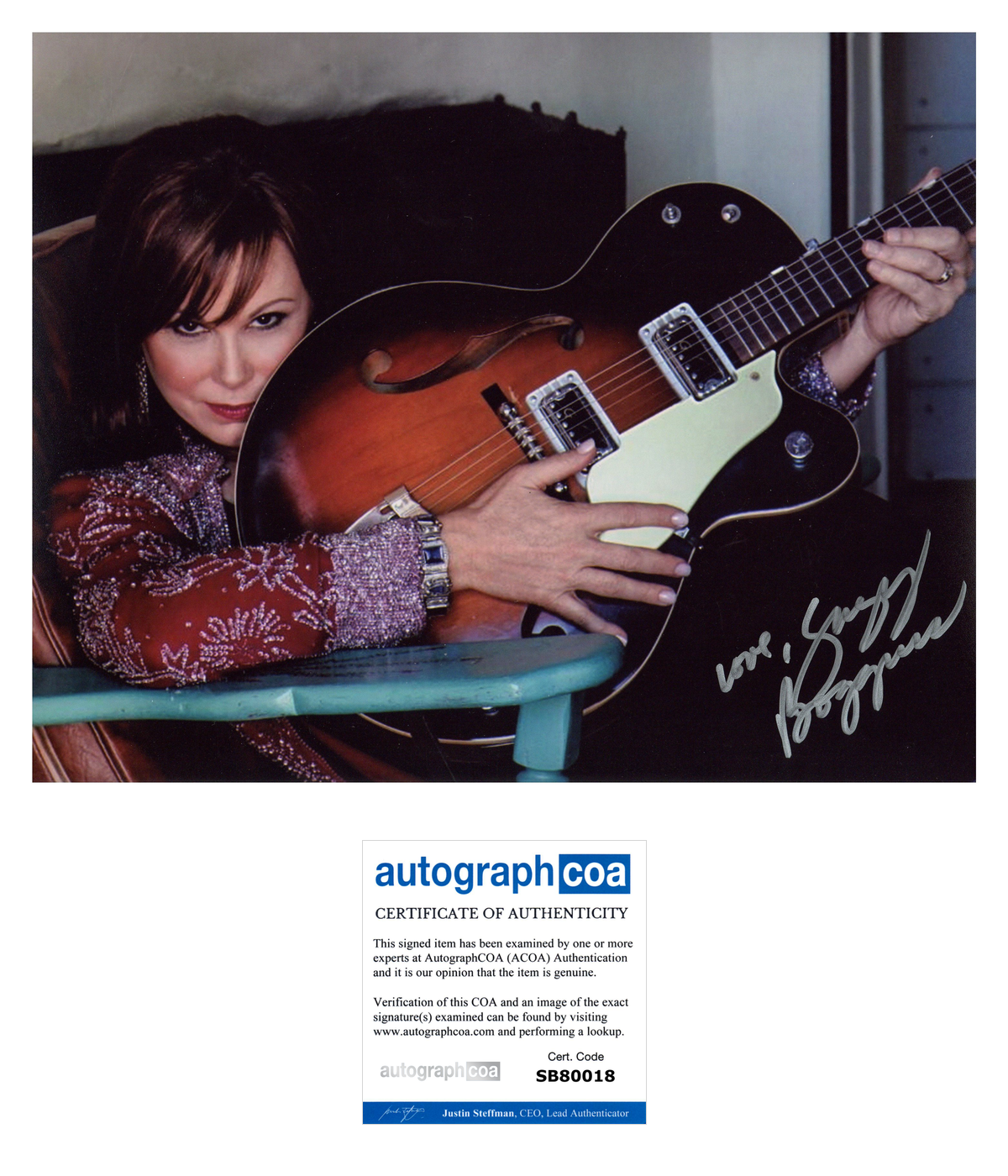 Suzy Bogguss Signed 8x10 Photo Country Music Autographed ACOA
