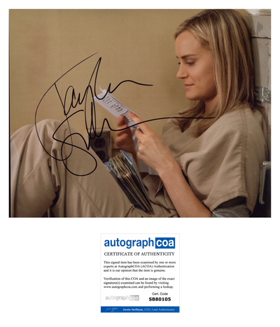TAYLOR SCHILLING SIGNED 8X10 ORANGE IS THE NEW BLACK PHOTO AUTOGRAPHED ACOA 1