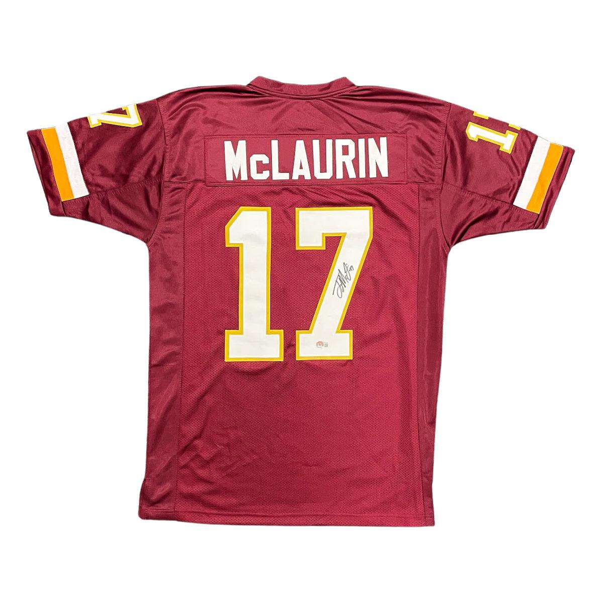 TERRY MCLAURIN SIGNED PRO STYLE REDSKINS JERSEY BAS COA
