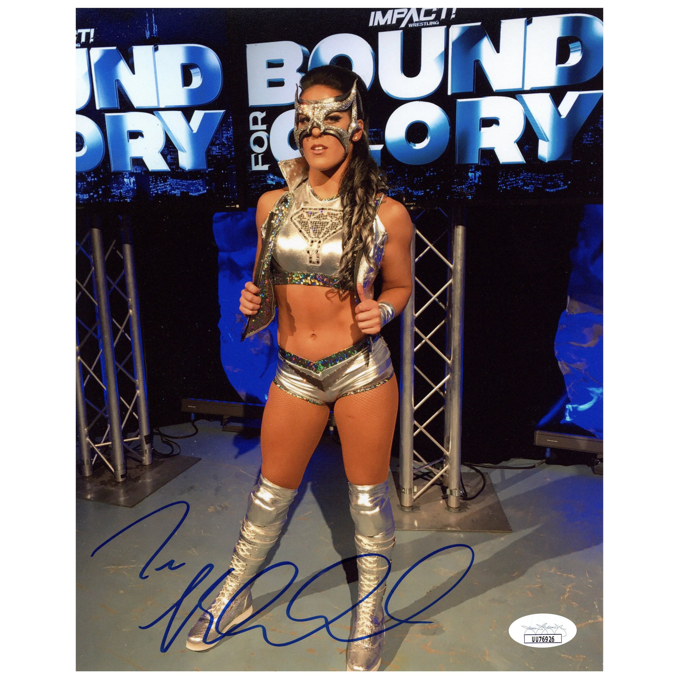 TESSA BLANCHARD AUTOGRAPHED 8X10 PHOTO TNA AEW SIGNED JSA COA 8