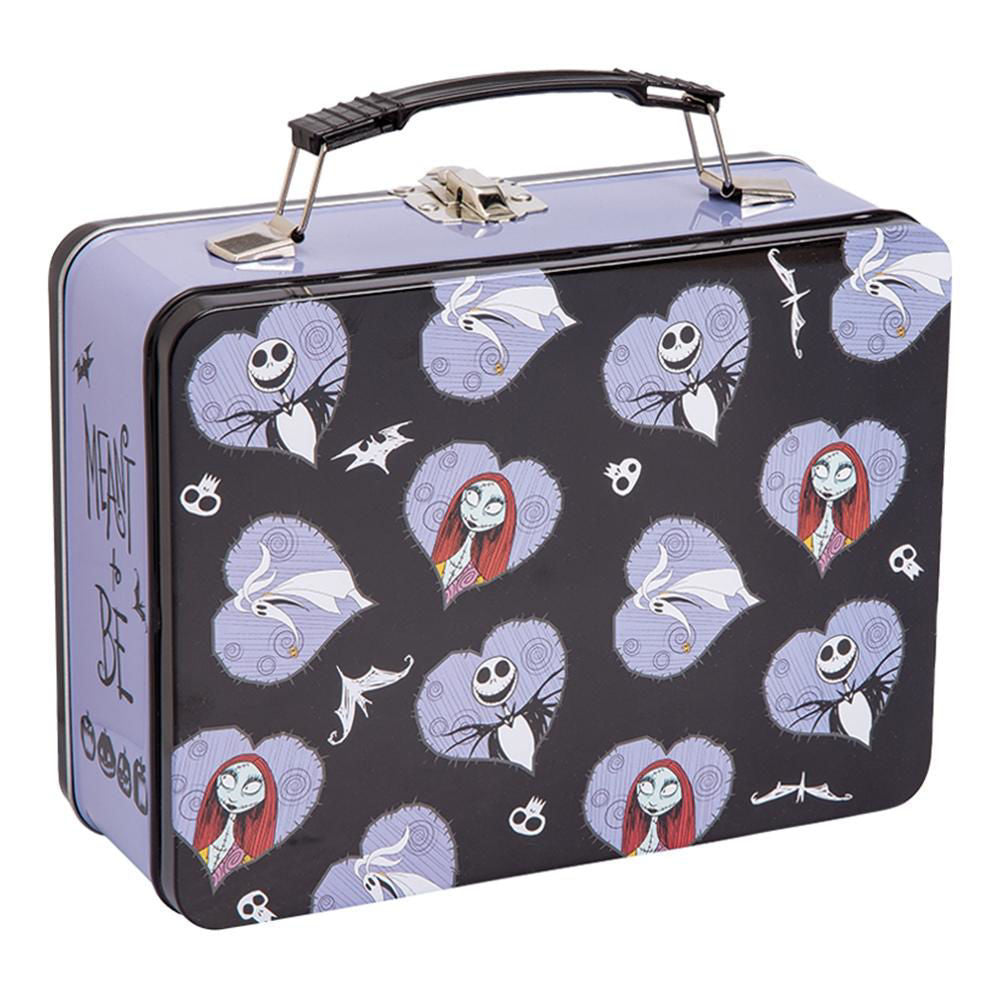 THE NIGHTMARE BEFORE CHRISTMAS JACK & SALLY LARGE TIN TOTE