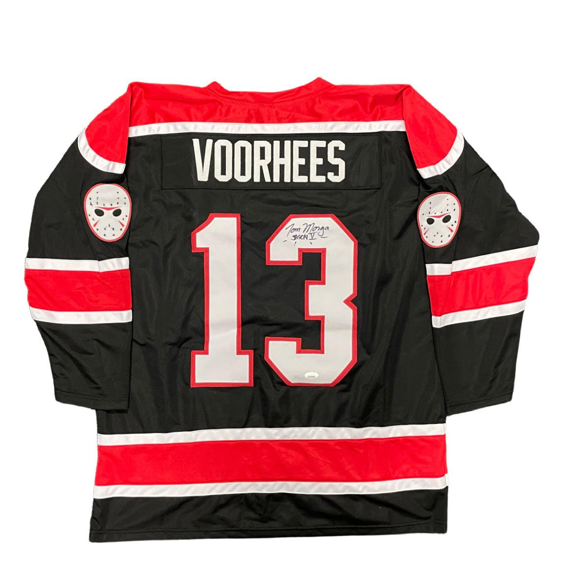 Tom Morga Signed Custom Jason Voorhees Jersey Xl Friday The 13th Jsa C Zobie Productions