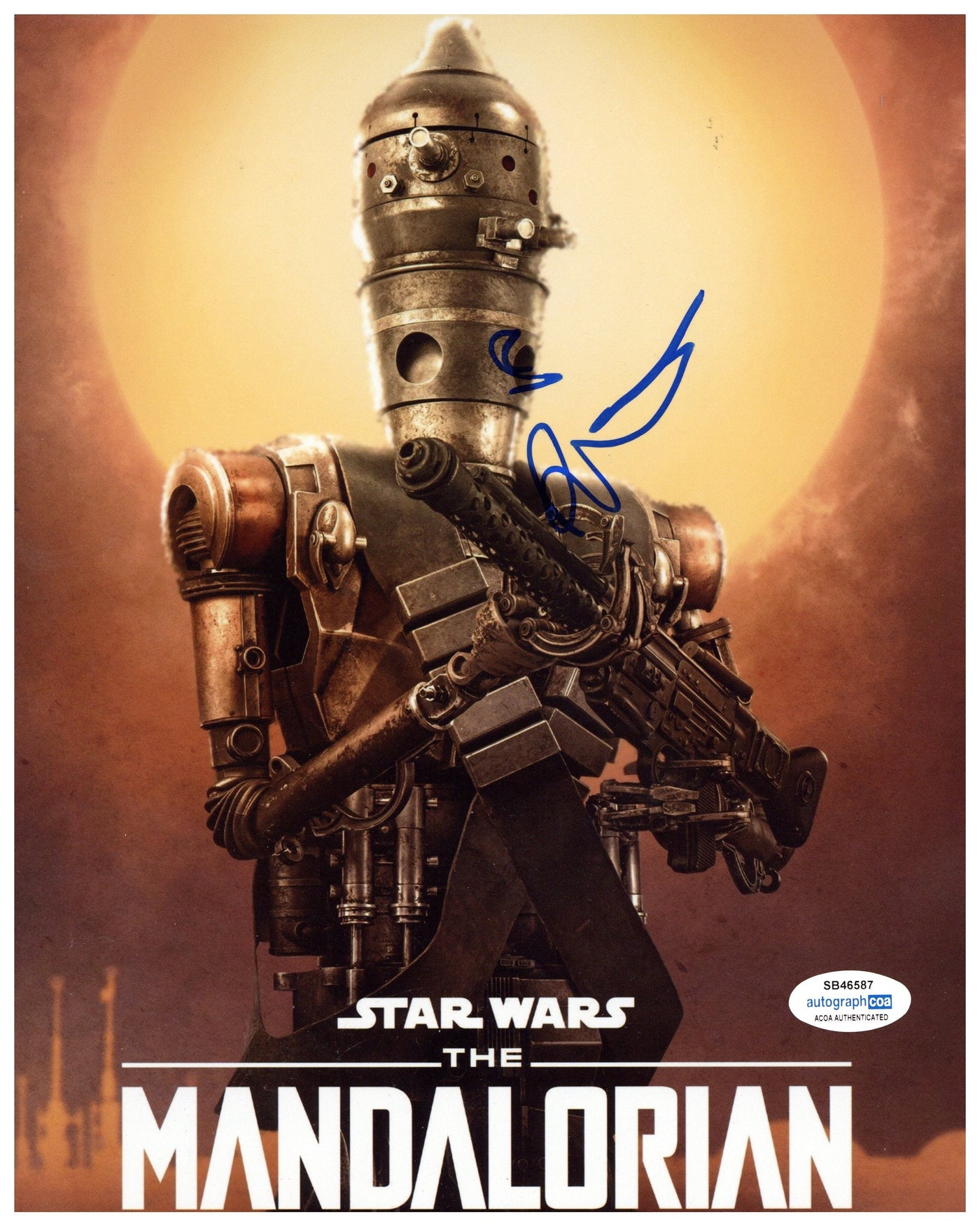 Taika Waititi Signed 8x10 Photo Star Wars The Mandalorian IG-11 Autographed ACOA #2