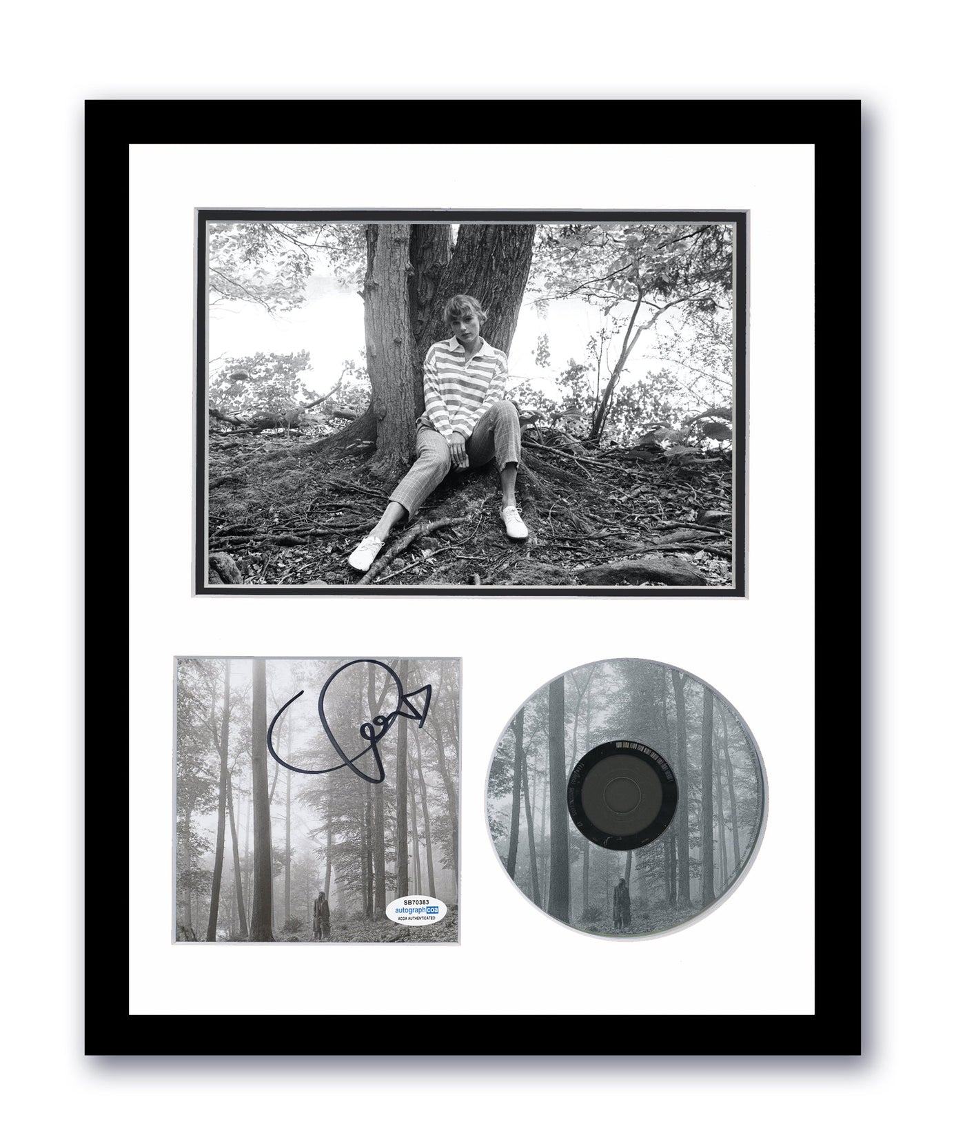 Taylor Swift Autographed Signed 11x14 Custom Framed CD Photo Folklore ACOA COA 2