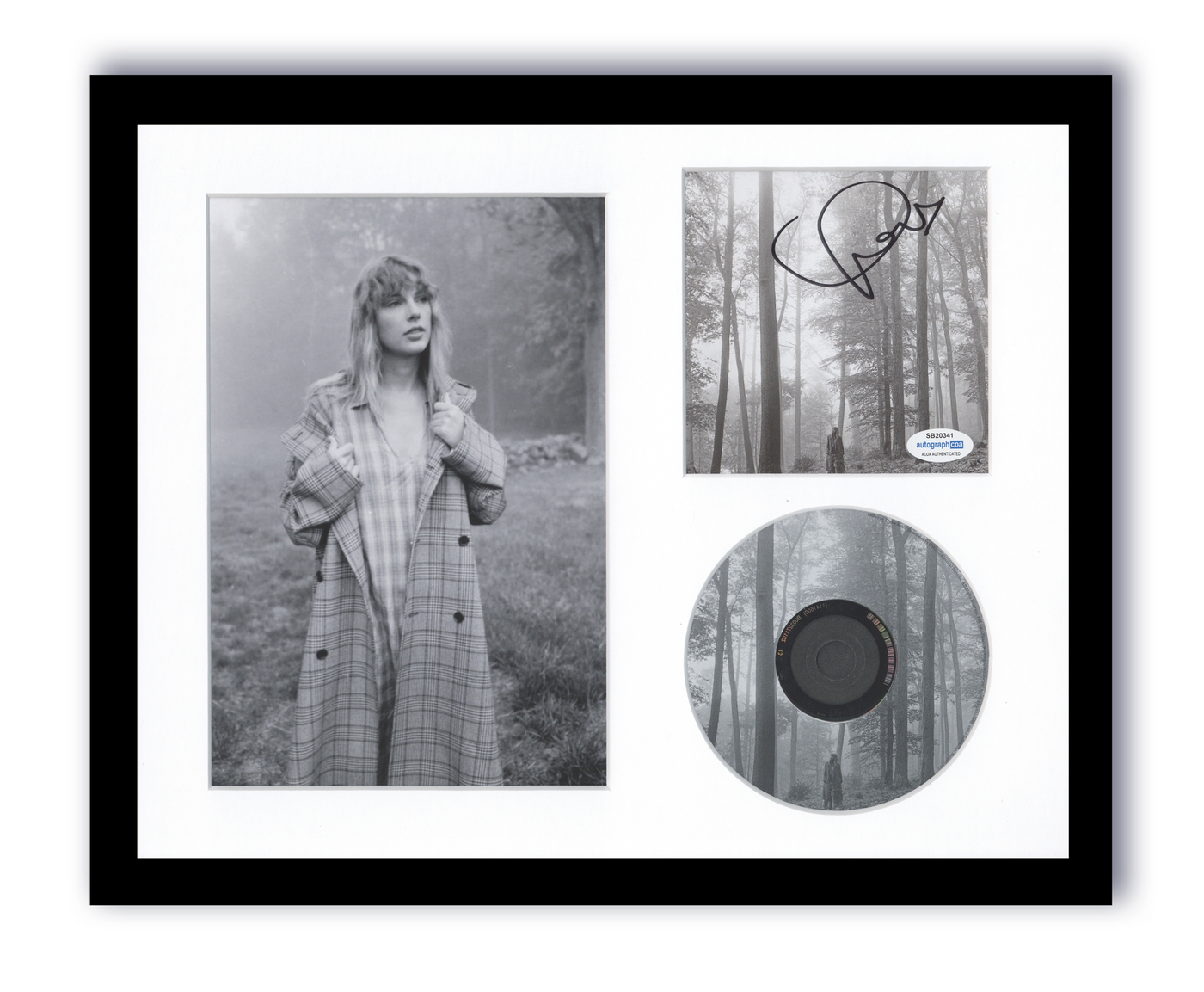 Taylor Swift Autographed Signed 11x14 Custom Framed CD Photo Folklore ACOA