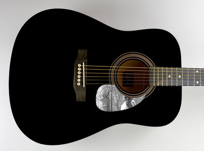 Taylor Swift Autographed Signed Acoustic Black Guitar Folklore ACOA
