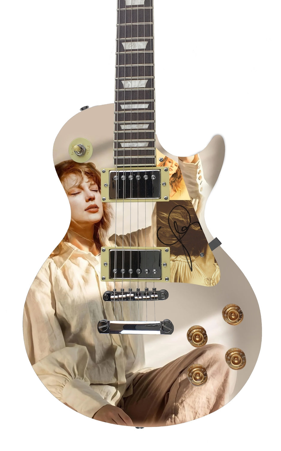 Taylor Swift Autographed Signed Electric LP Photo Fearless Guitar ACOA 2