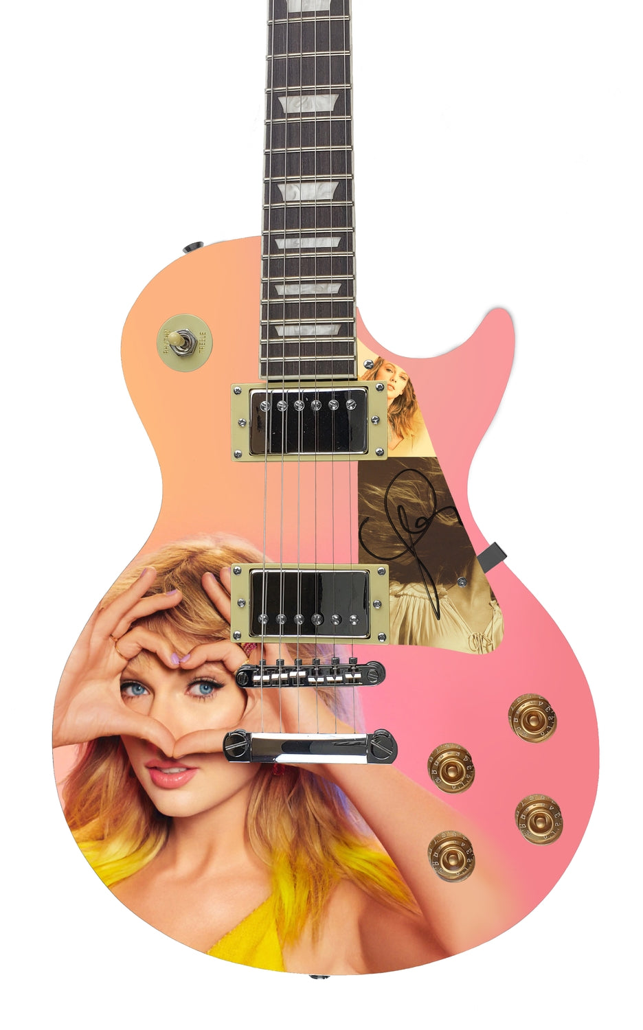 Taylor Swift Autographed Signed Electric LP Photo Fearless Guitar ACOA