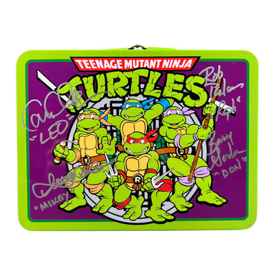 Teenage Mutant Ninja Turtles Signed Metal Lunchbox Autographed JSA COA