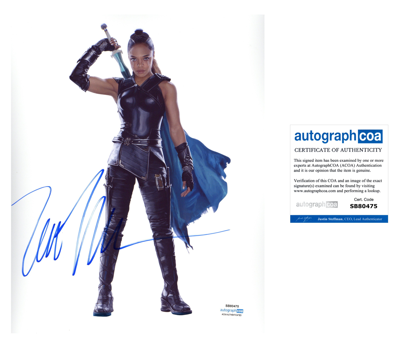 Tessa Thompson Signed 8x10 Photo Avenger Valkyrie Autographed ACOA 2