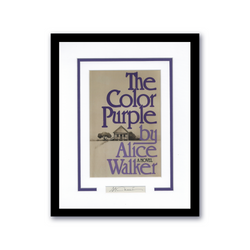 Image of The Color Purple Alice Walker Signed 11x14 Framed Photo Black History ACOA
