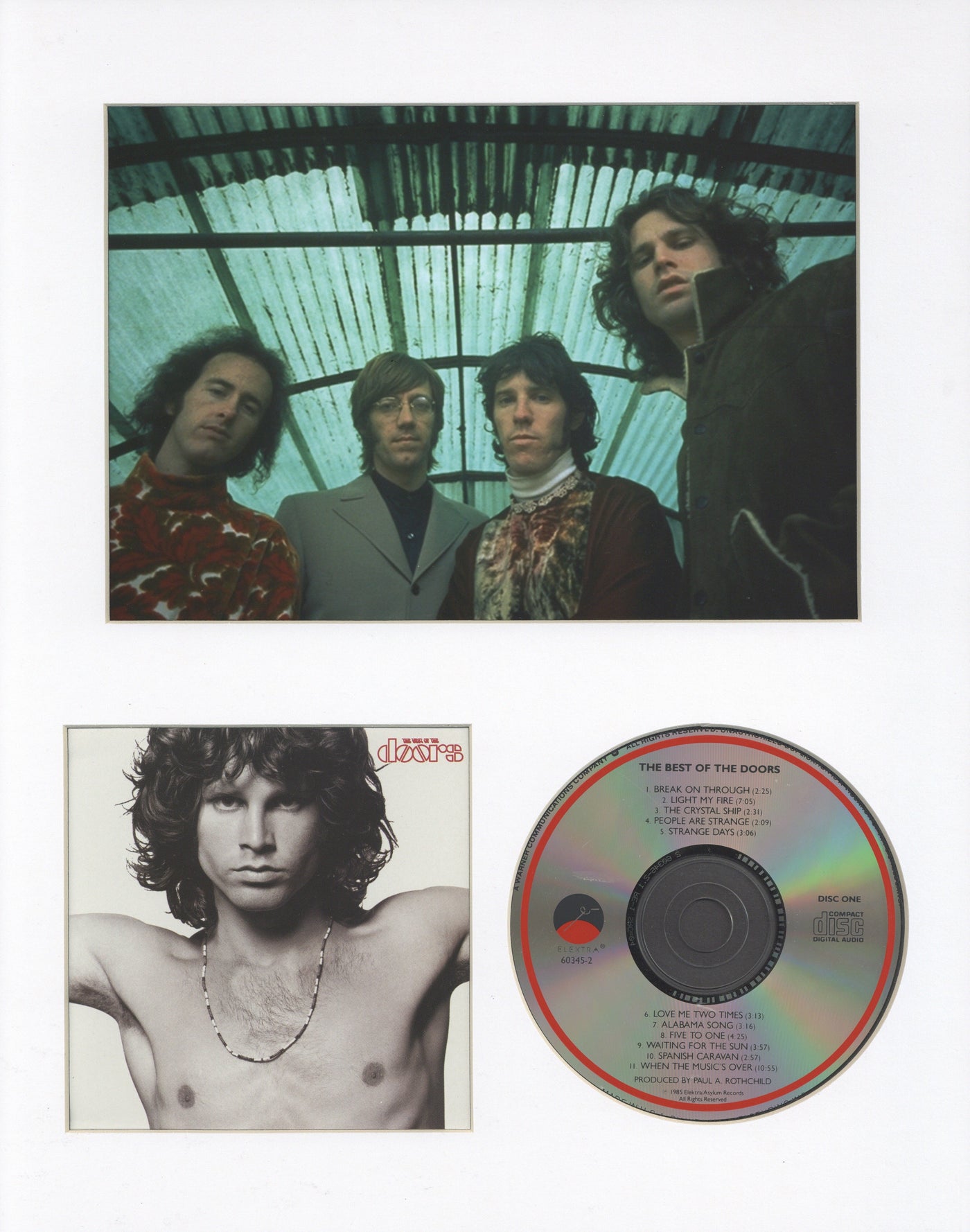 The Doors Custom Frame CD Photo 60s 70s Rock Jim Morrison