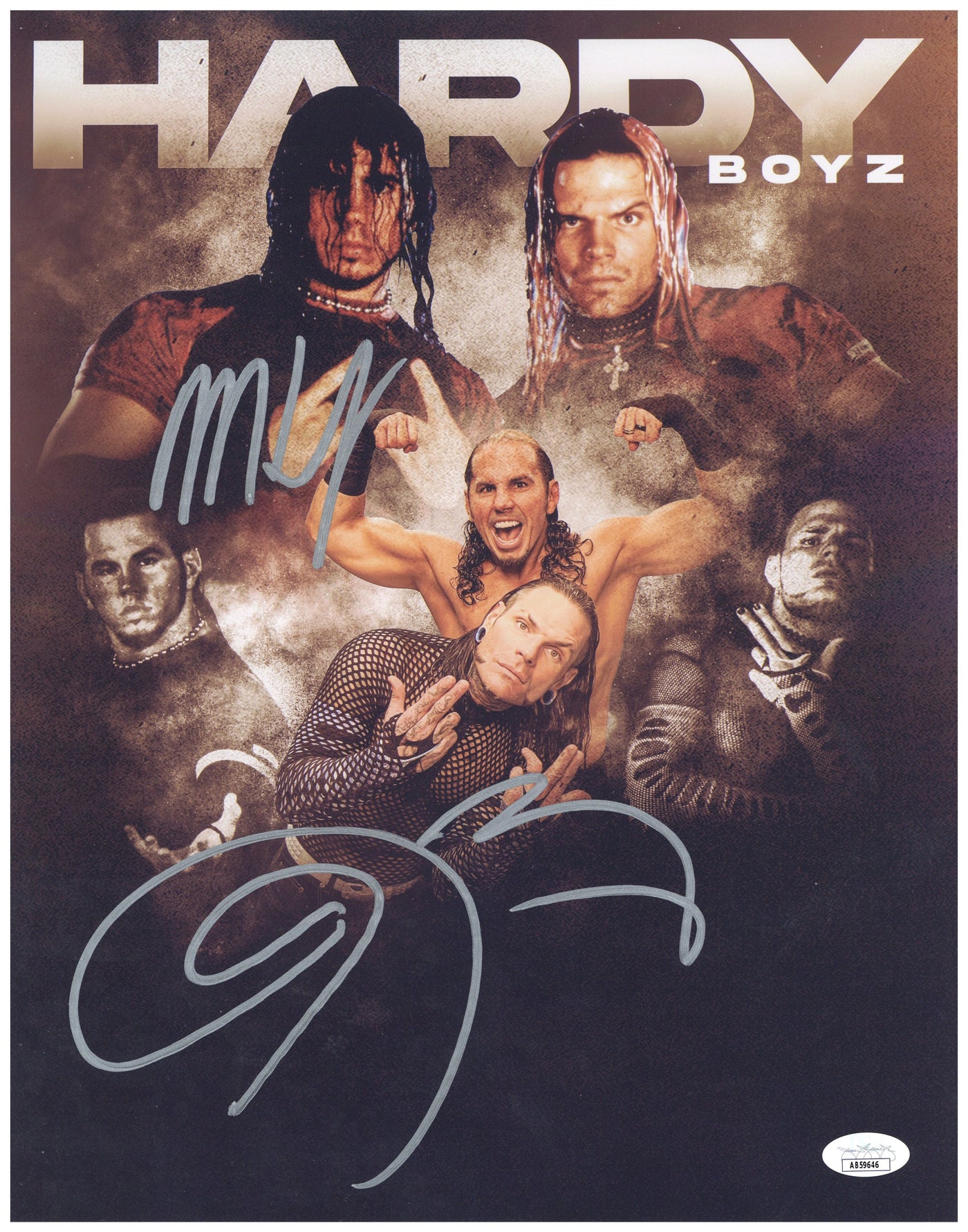 The Hardy Boyz Signed 11x14 Photo WWE AEW Autographed JSA COA
