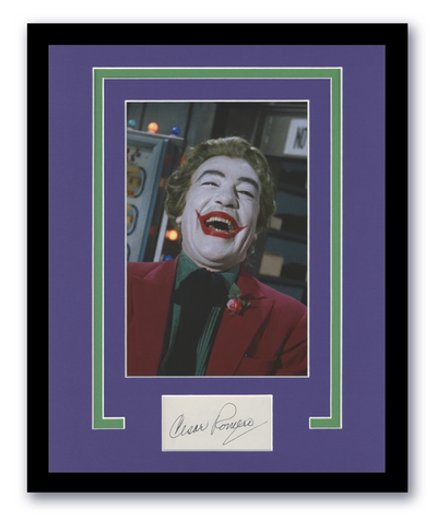 The Joker Cesar Romero Autographed Signed 11x14 Framed Photo Batman