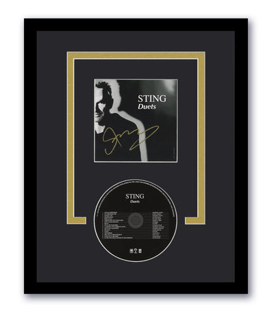 The Police Duets: Sting Autographed CD & 11x14 Frame - Signed ACOA