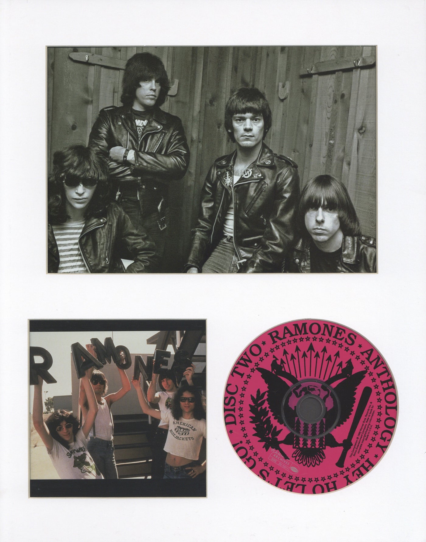 The Ramones Custom Frame CD Photo NYC Punk Hey Ho Let's Go!
