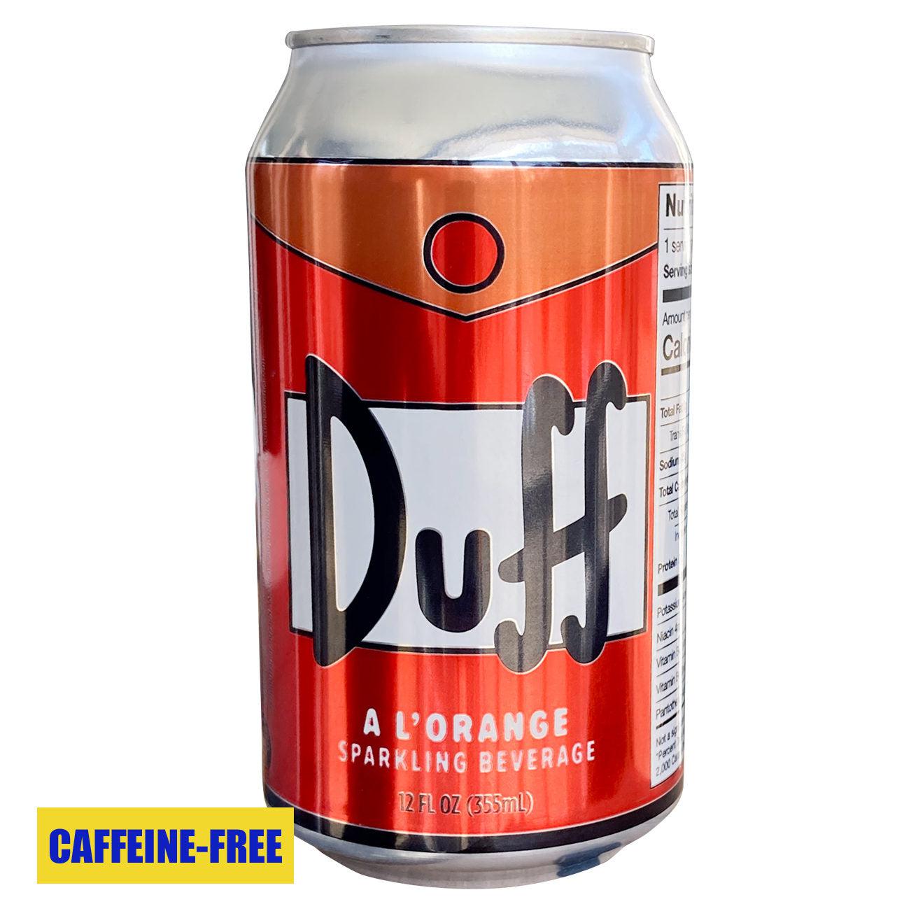 The Simpsons Duff A L’Orange Sparkling Soda Beverage, 1 cAN