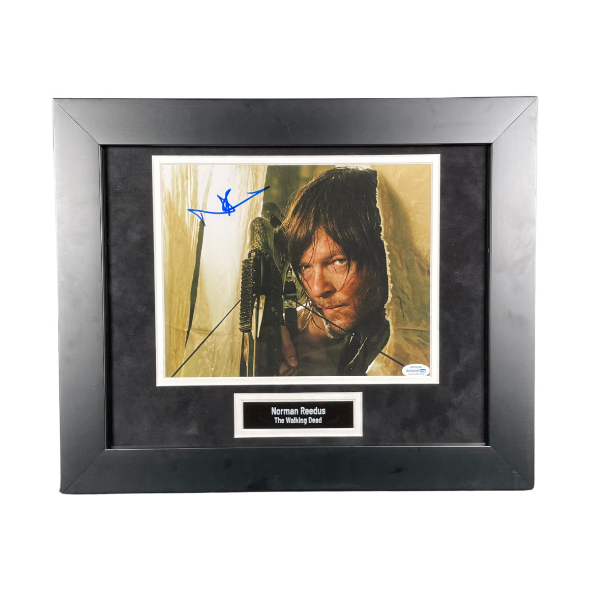 The Walking Dead Norman Reedus Signed 8x10 Photograph Custom Framed ACOA
