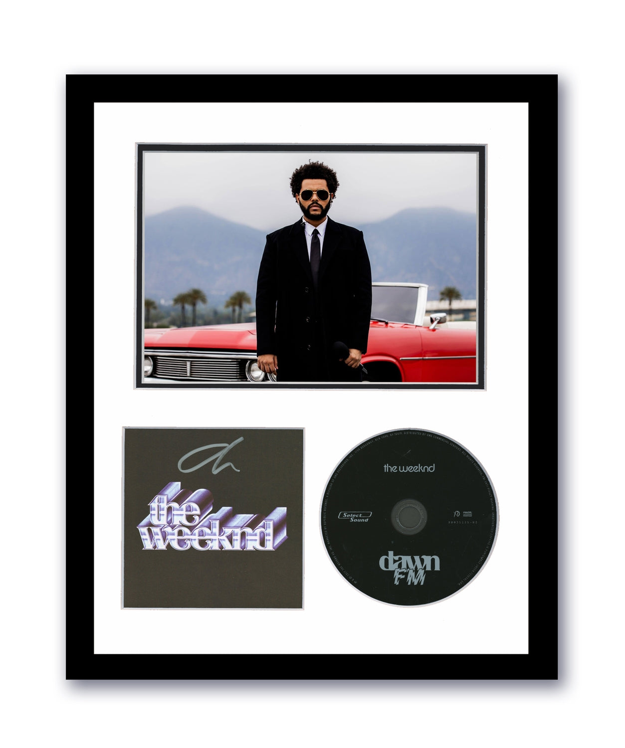 The Weeknd Autographed Signed 11x14 Framed CD Dawn FM ACOA 4