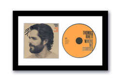 Image of Thomas Rhett Autographed Signed 7x12 Custom Framed CD Where We Started ACOA