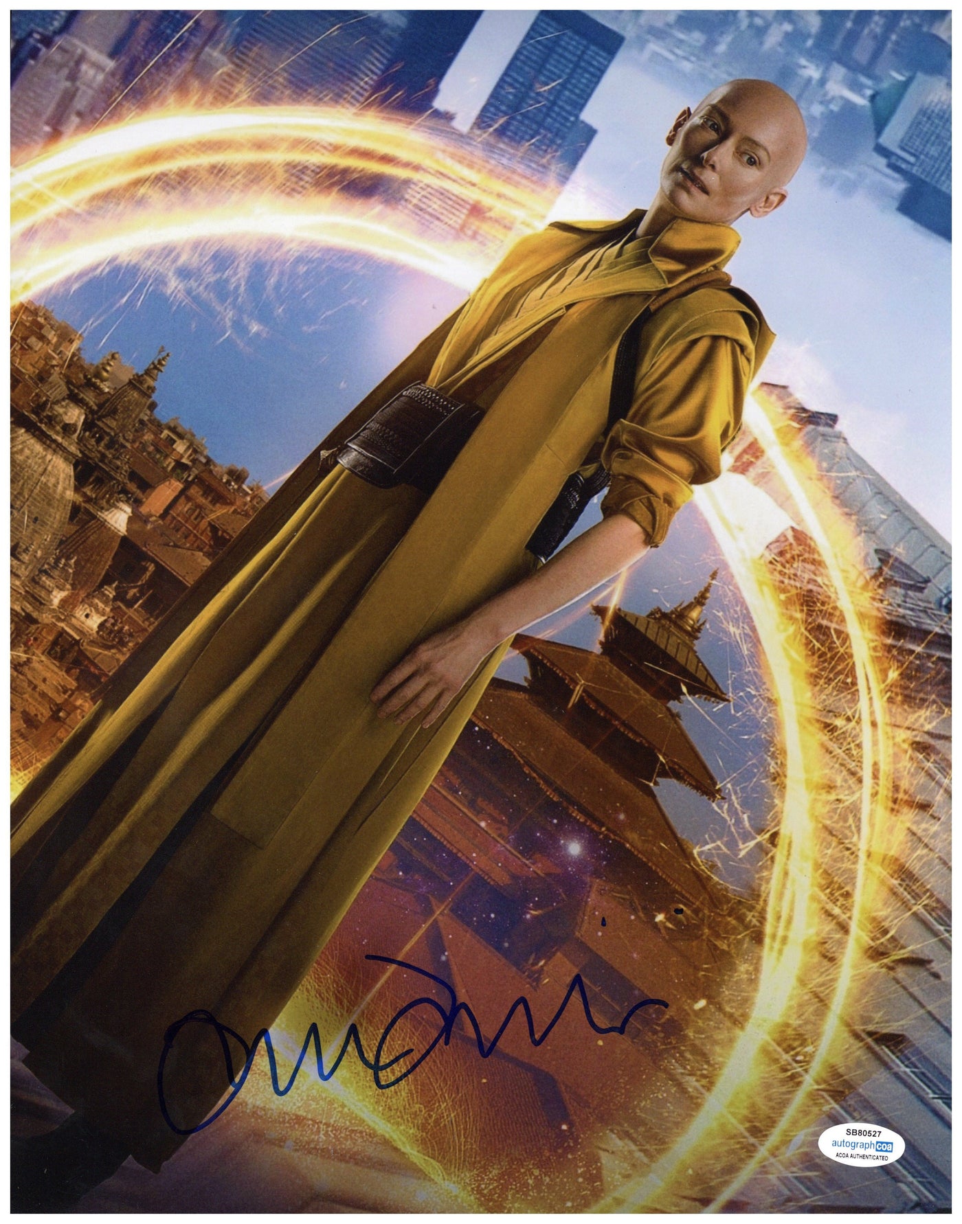 Tilda Swinton Signed 11x14 Photo Doctor Strange Autographed ACOA
