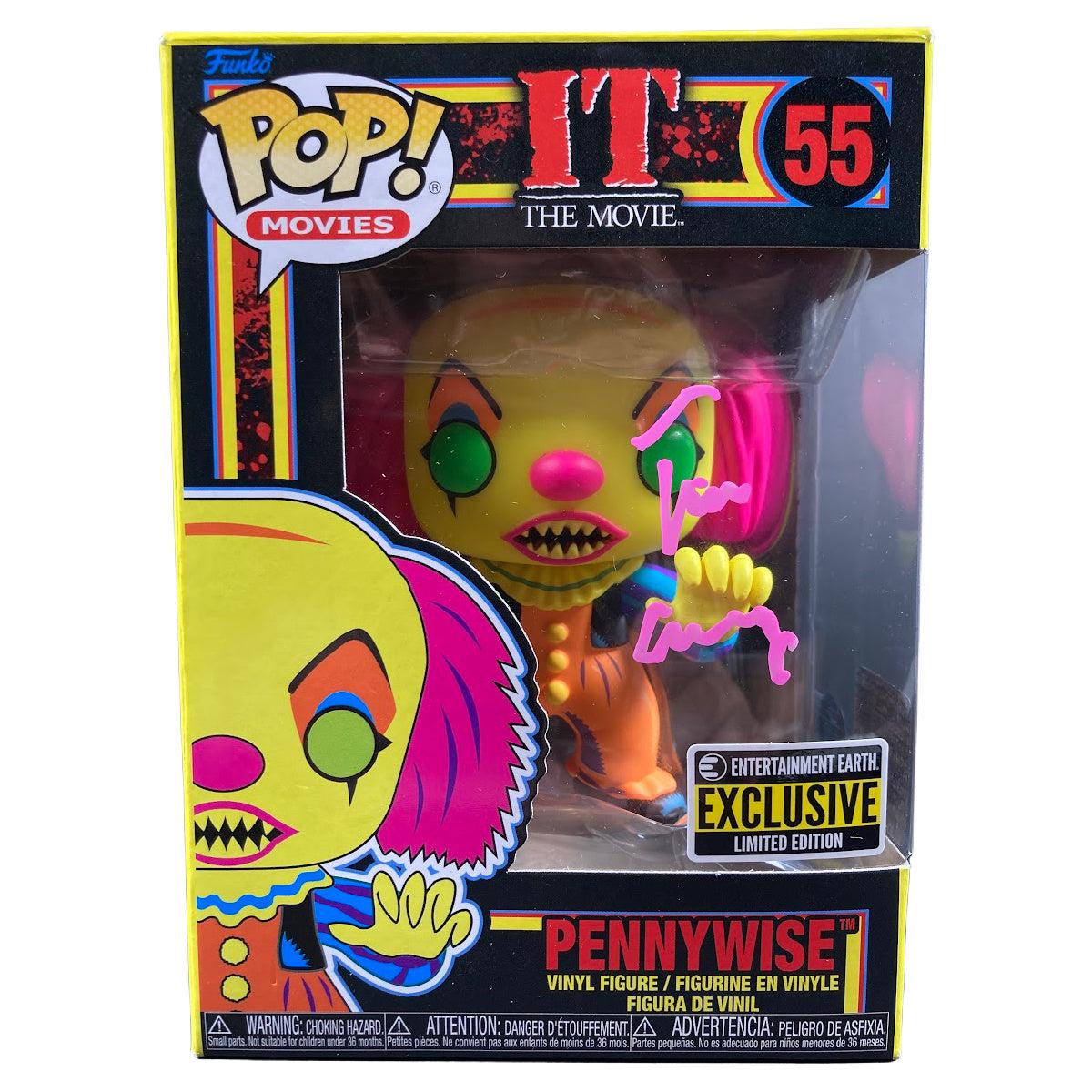 Tim Curry Signed Funko POP IT Pennywise #55 Autographed BAS COA Blacklight