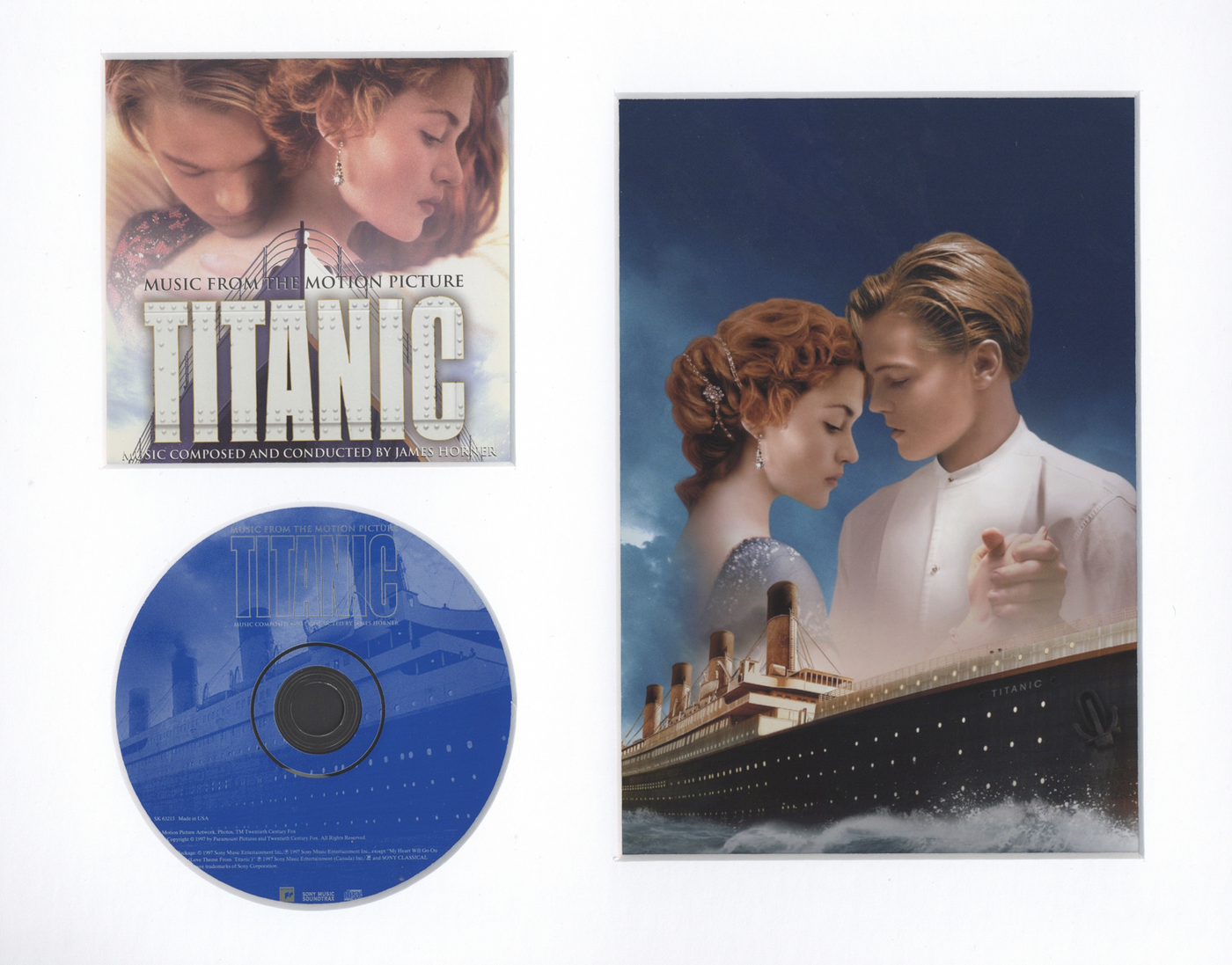 Titanic Custom Frame CD Photo Movie Soundtrack Leonardo DiCaprio Kate Winslet