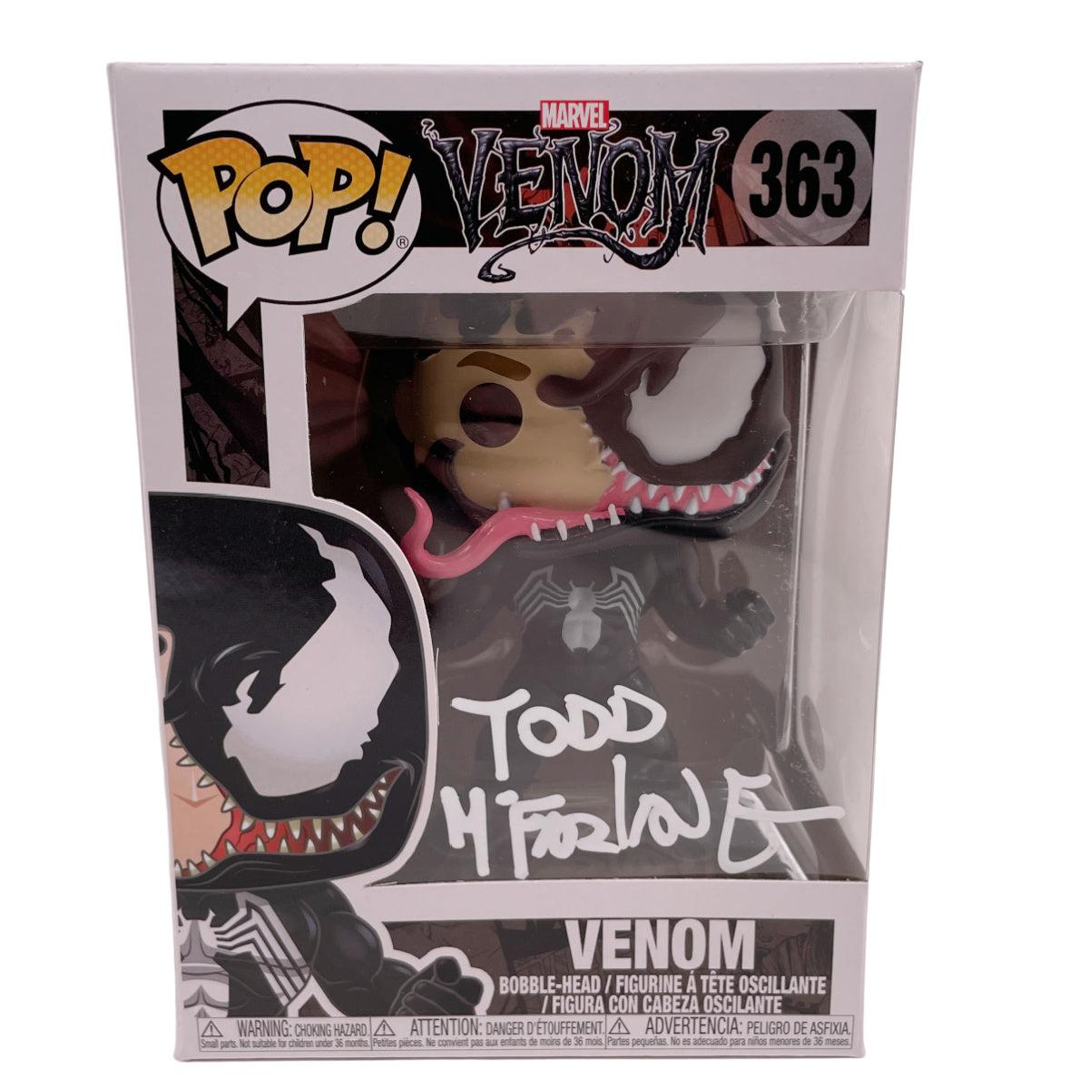 Todd McFarlane Signed Funko POP Venom #363 Autographed JSA COA