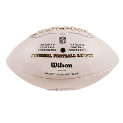 Image of Tom Brady Autographed White Panel Wilson NFL Football Patriots Signed w/JSA COA