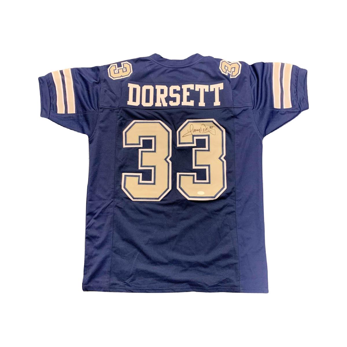 Tony Dorsett Signed Dallas Cowboys Custom Jersey Autographed JSA COA