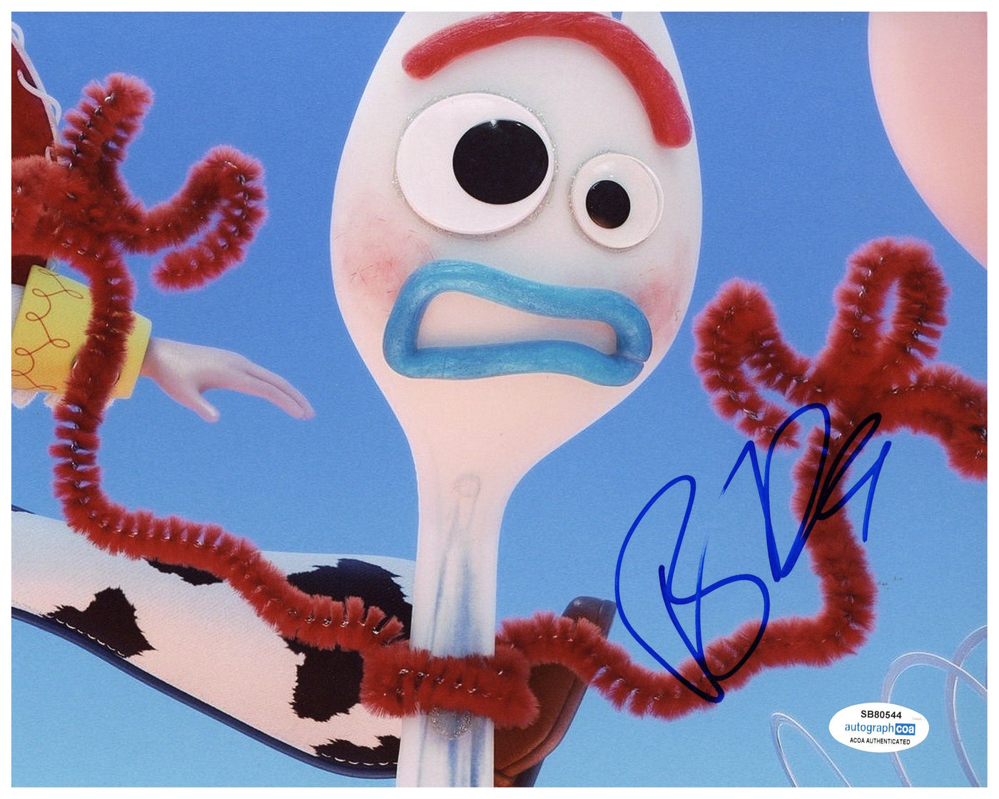 Tony Hale Signed 8x10 Photo Toy Story Forky Autographed ACOA