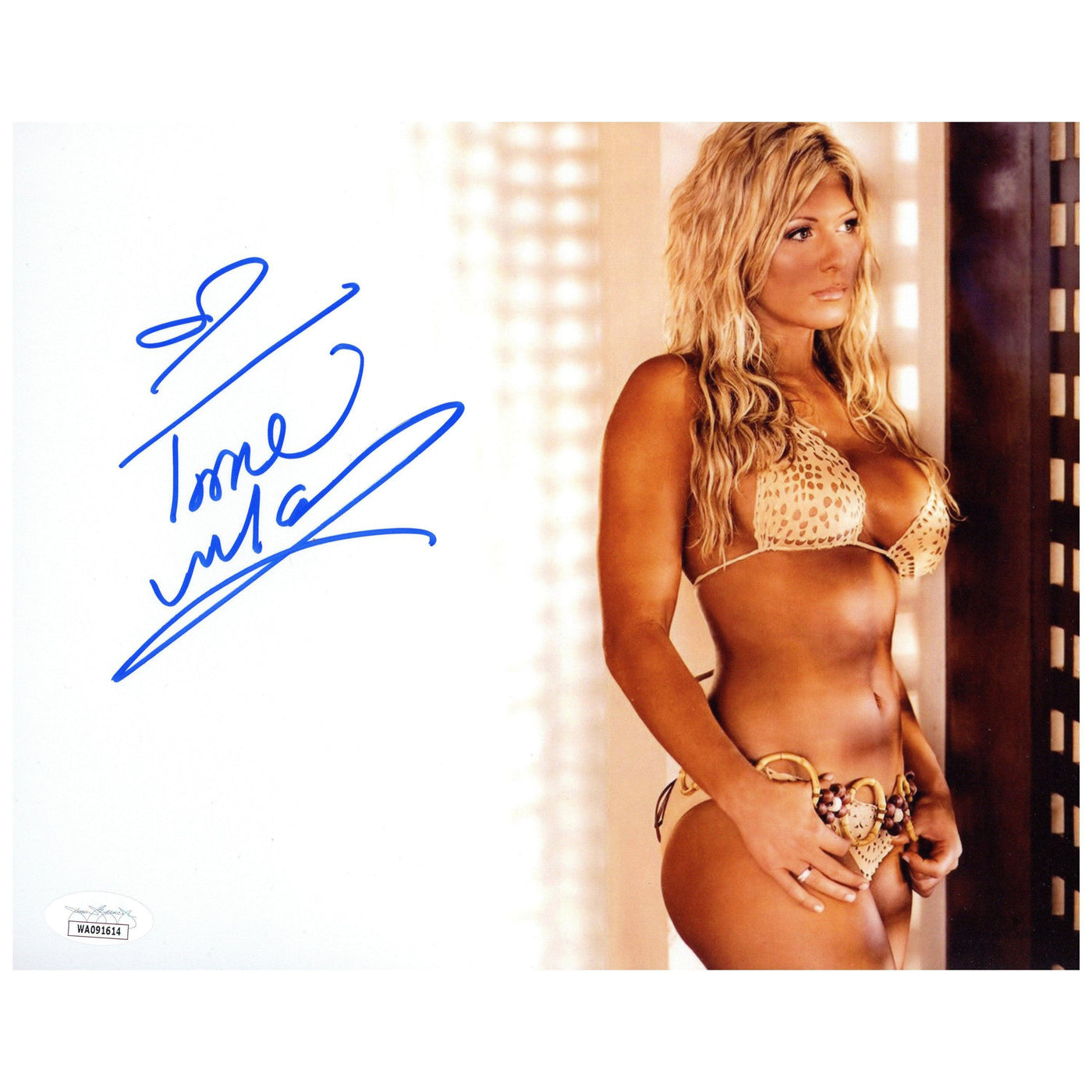 Torrie Wilson Signed 8x10 Photo WWE WWF Autographed JSA COA 4