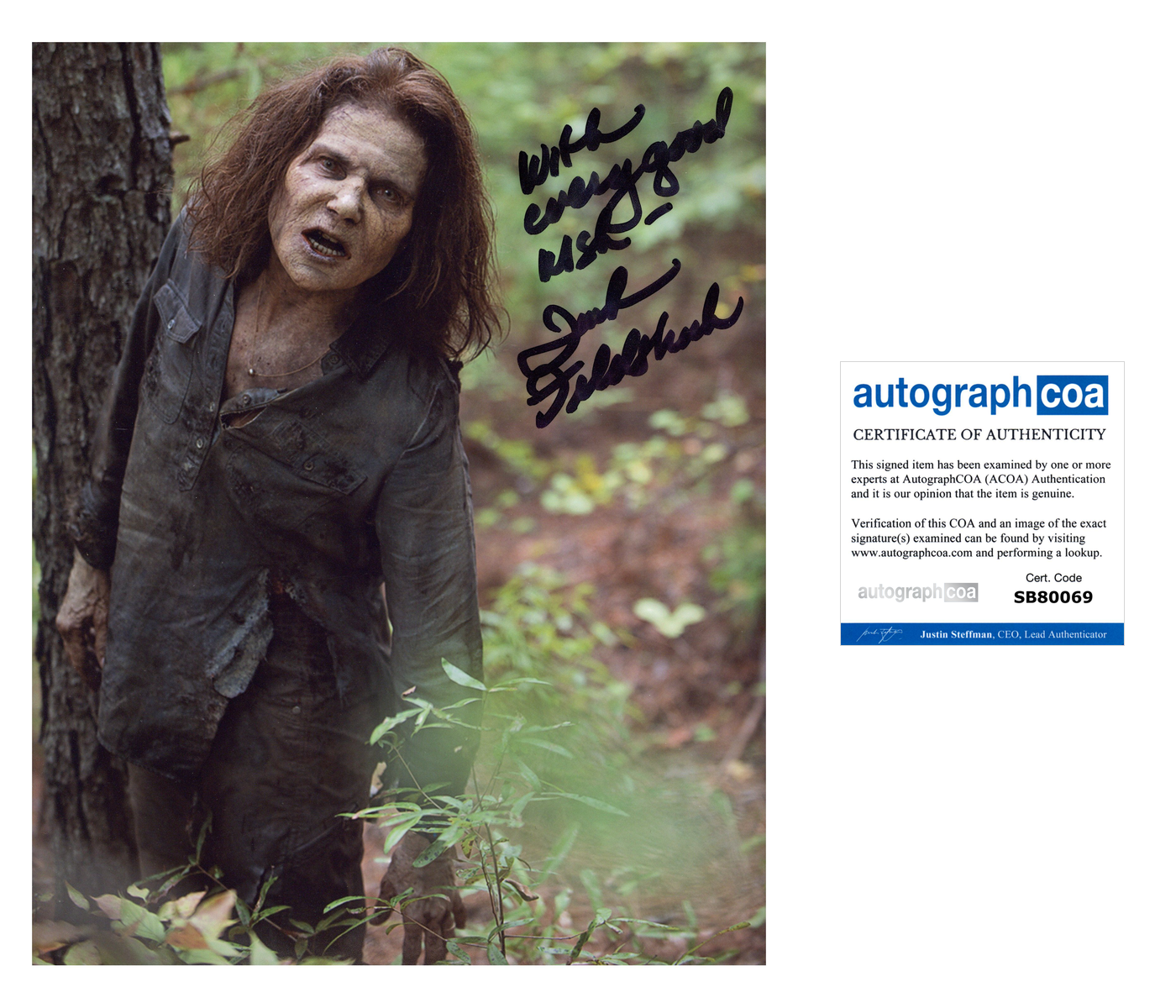 Tovah Feldshuh Signed 8x10 Photo The Walking Dead Autographed ACOA