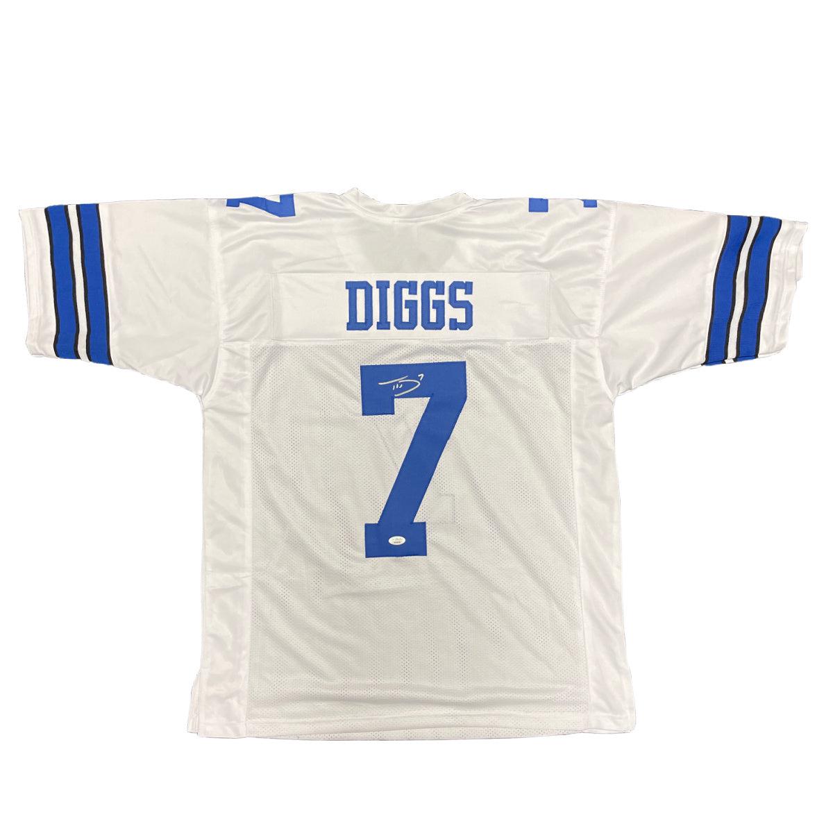 Trevon Diggs Signed Custom Jersey Dallas Cowboys JSA COA - White
