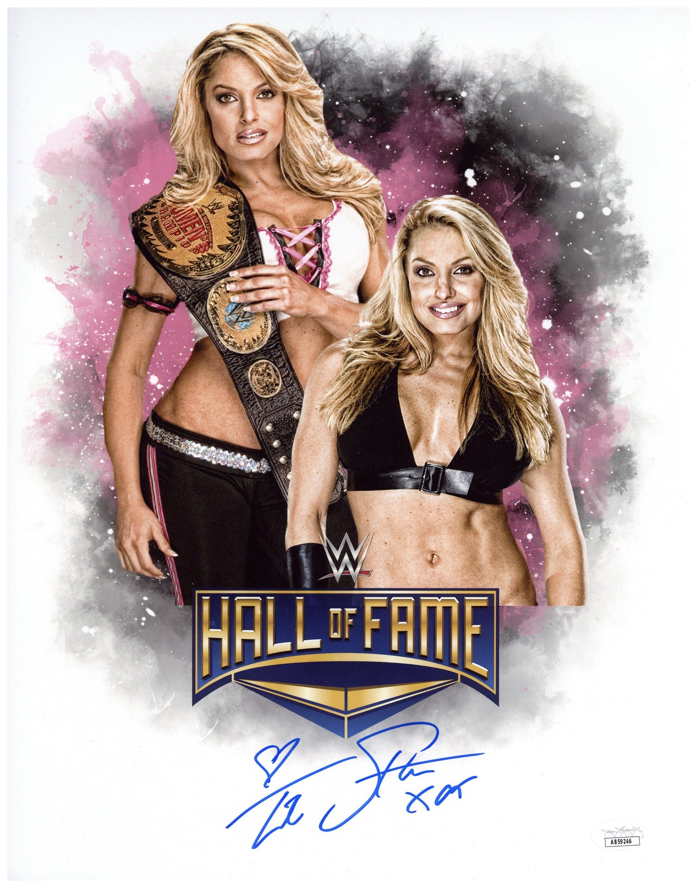 Trish Stratus Signed 11x14 Photo WWE Womans Champion Autographed JSA COA 6