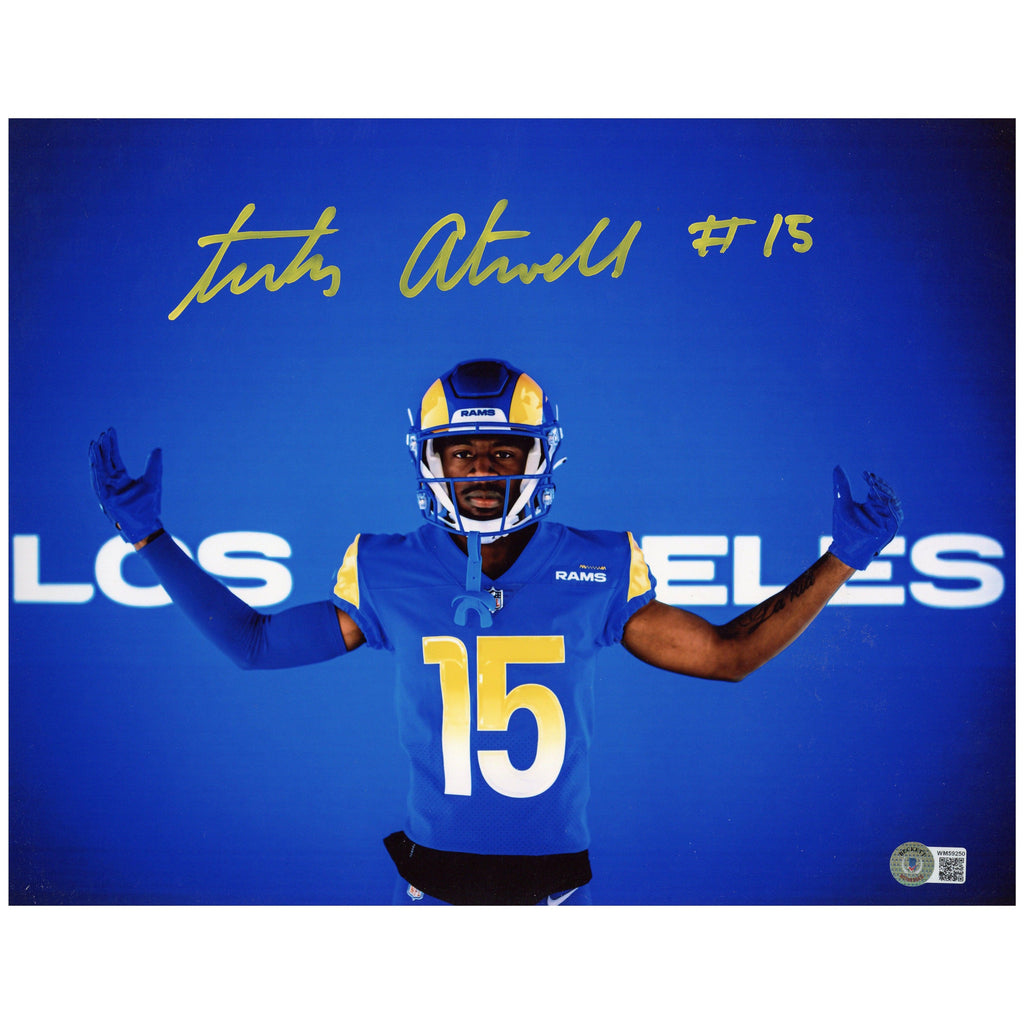 Chatarius Tutu Atwell Signed 11x14 Photo LA Los Angeles Rams Autograph –  Zobie Productions