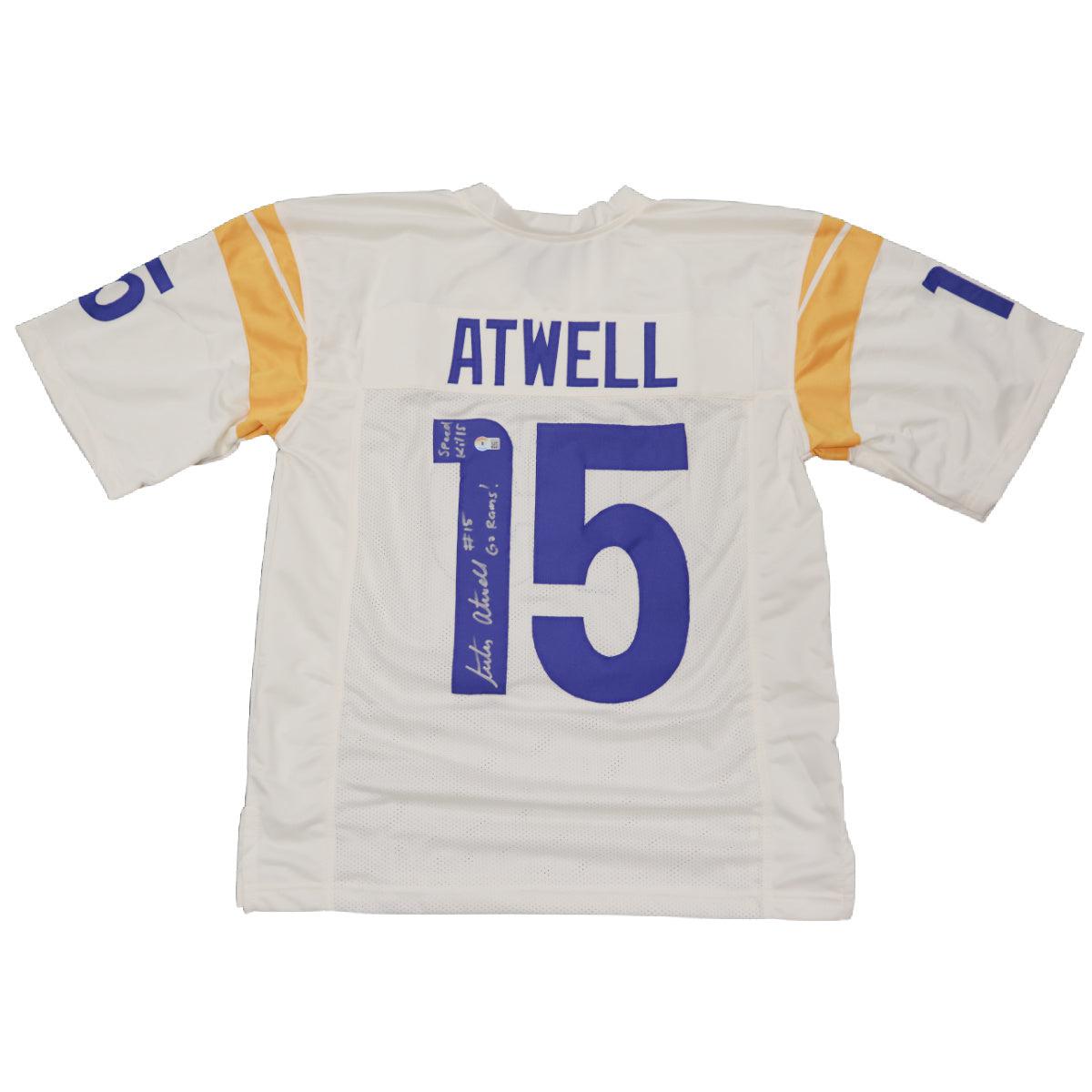 Tutu Atwell Signed Custom LA Los Angeles Rams Jersey Autographed BAS COA 2