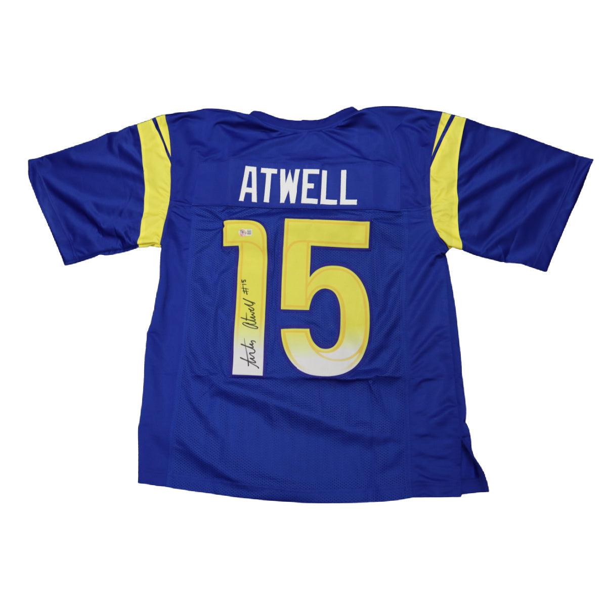 Tutu Atwell Signed Custom LA Los Angeles Rams Jersey Autographed BAS COA
