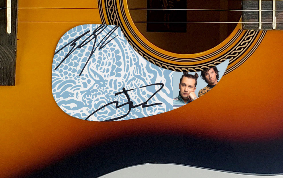 Twenty One Pilots Autographed Signed Acoustic Guitar 21 Pilots ACOA