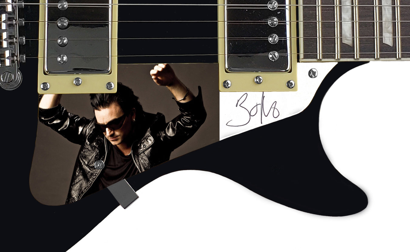 U2 Bono Autographed Signed Electric LP Guitar ACOA