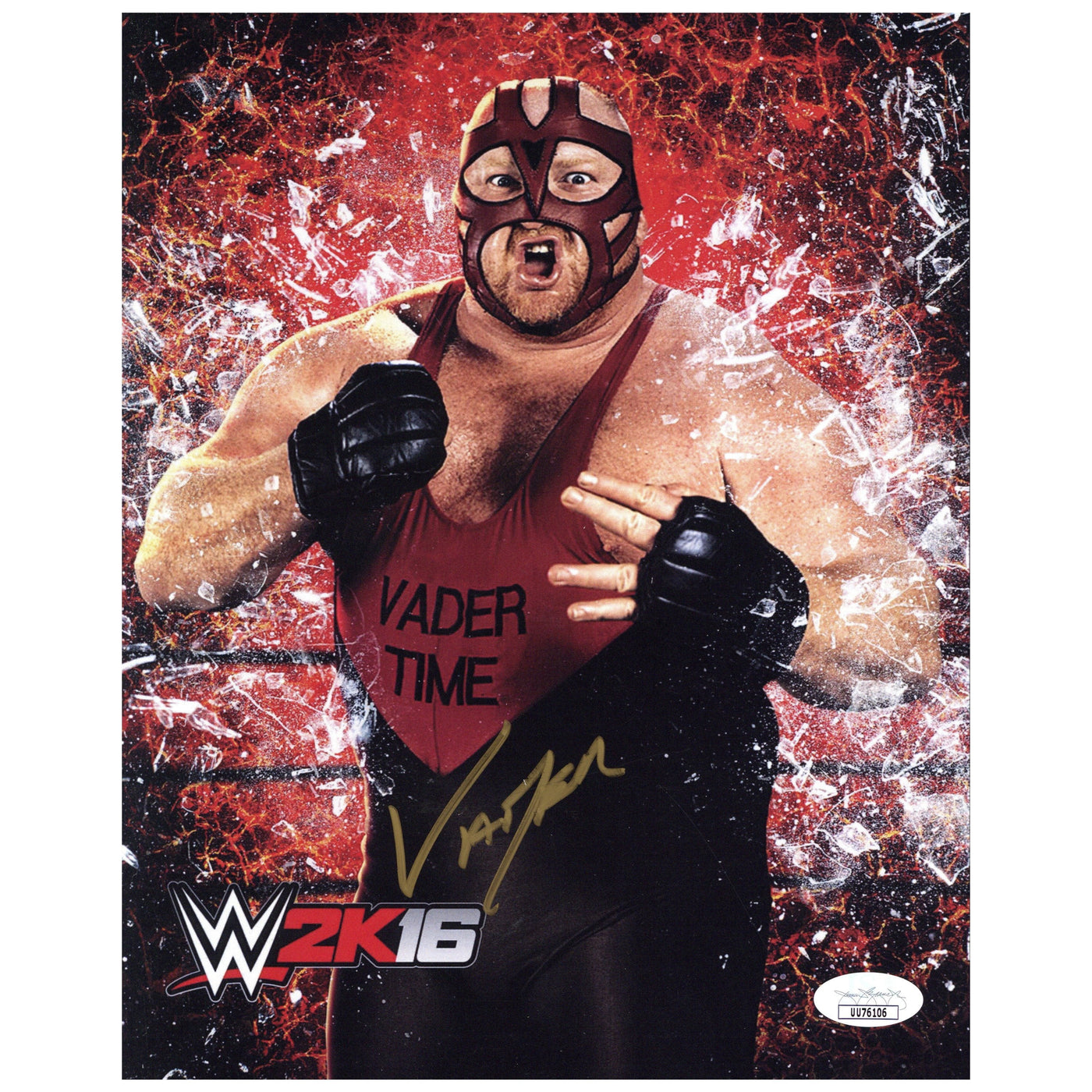 Vader Signed 8x10 Photo WWE WWF HOF Autographed JSA COA