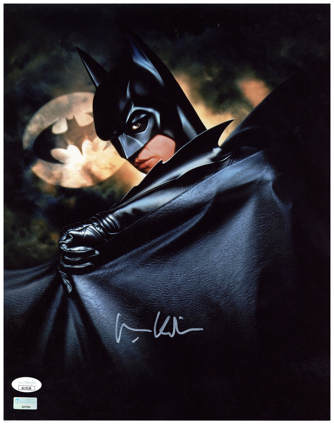 Val Kilmer Autograph Signed 11x14 Photo Batman Forever - JSA COA