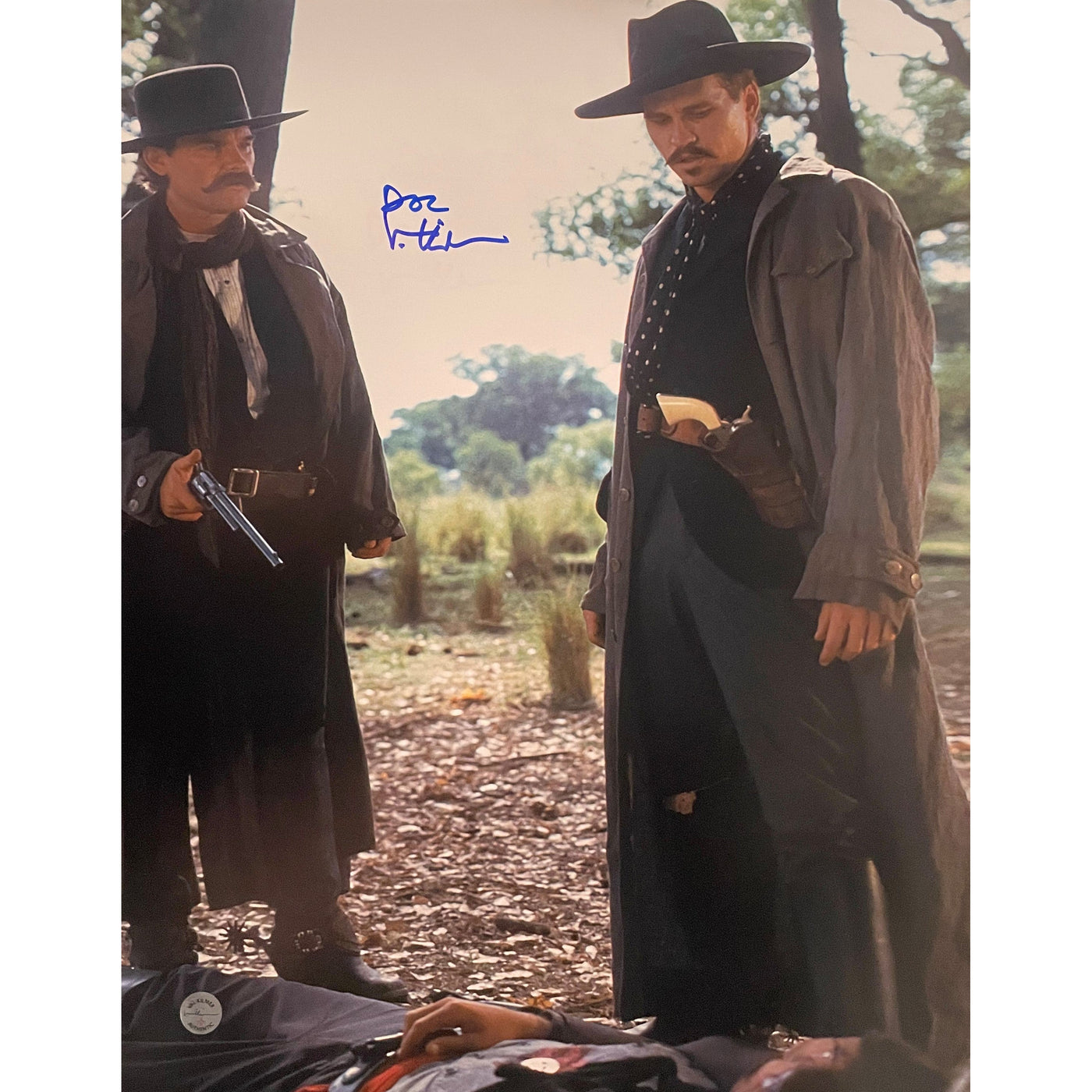 Val Kilmer Autographed 16x20 Photo Doc Holliday Tombstone Signed JSA COA
