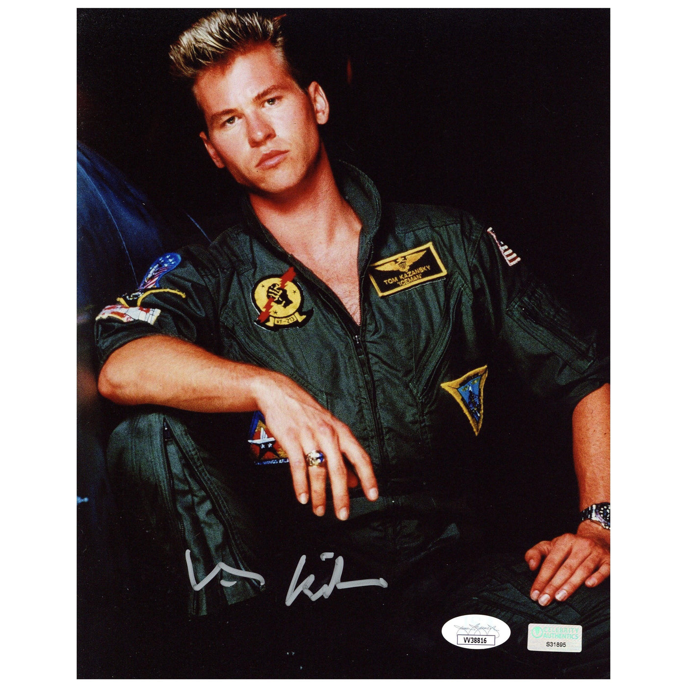 Val Kilmer Signed 8x10 Photo Top Gun Iceman Autographed JSA COA