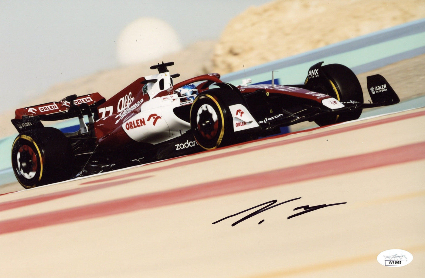 Valtteri Bottas Signed 8x12 Photo Alfa Romeo F1 Formula Autographed JSA COA 4